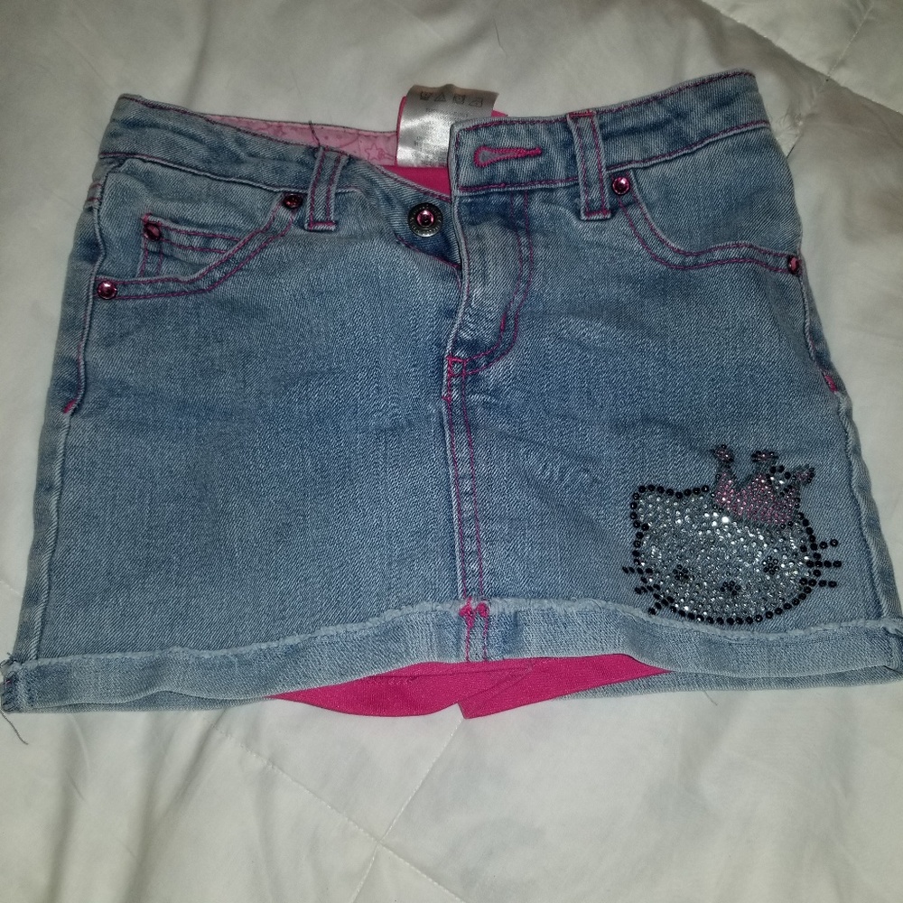 Girls jean skort